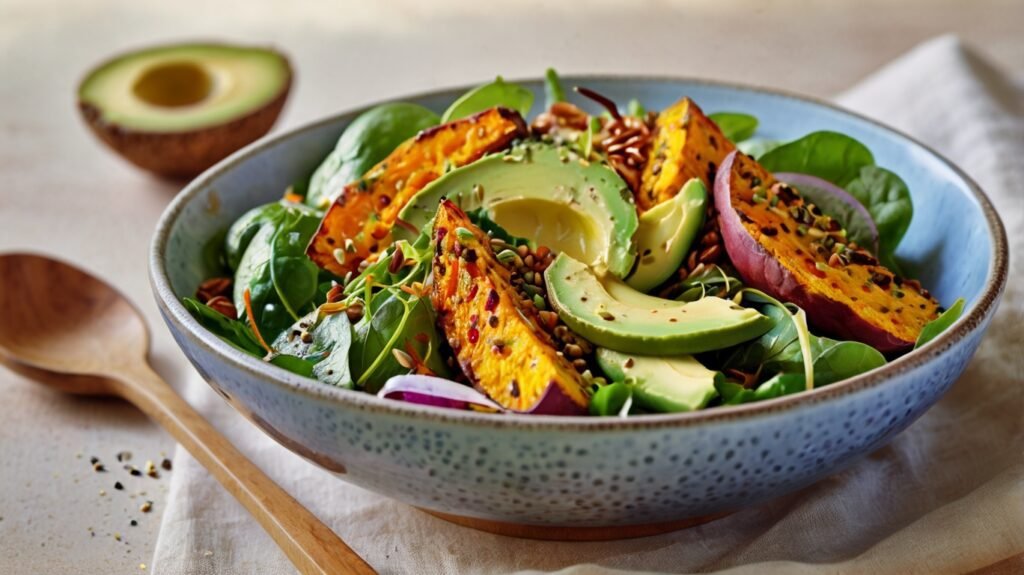 Salade d’avocat et de patate douce