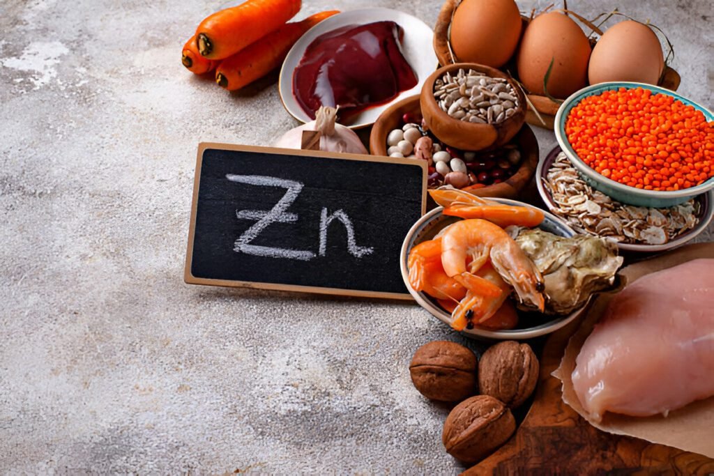Sources saines de zinc. Aliments riches en zinc.