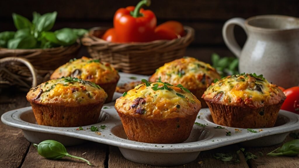 Muffins aux œufs et légumes