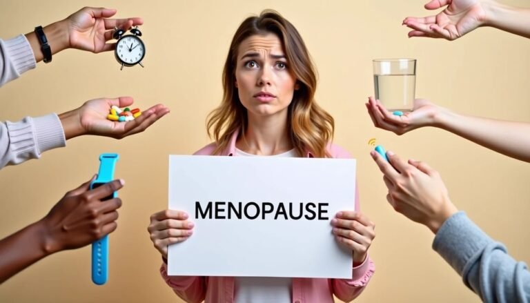 Femme mature en ménopause